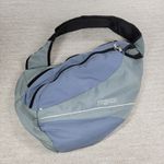 Jansport  XL Sling Messenger Bag Gray Blue Teardrop Crossbody Travel Backpack Photo 1