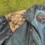 Vintage Puffer Jacket with Floral Detail Green Size 18 Photo 2