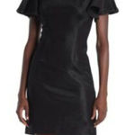 Trina Turk NWT Black Barley Shimmer Dress Photo 0