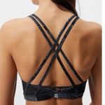 Sweaty Betty  Celestial Yoga Crop Top in Tonal Palm Print Photo 3