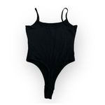 Madewell Cami Thong Tank Bodysuit Women's Medium Black Sleeveless Strappy NWT Photo 3