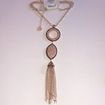 Erica Lyons Gold Tone Boho Tassel Fringe Pendant Necklace Photo 3