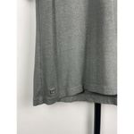 Ralph Lauren Lauren Gunmetal Gray Metallic Short Sleeve Turtleneck Shirt Size M Photo 3