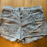 LF rhinestone star denim shorts Photo 3