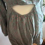 Fun & Flirt  Sage Green Floral Long Sleeve Dress Photo 5