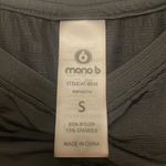 MONOB Black Crop Top Size Small gym workout casual Perforated breathable running Photo 4