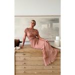 ZARA  2025 Collection‎ | NEW Tan Lace Slip Midi Dress Medium Dainty Coquette Fem Photo 2