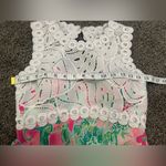 Lilly Pulitzer  Sadie Romper Size 0 Raz Berry Catty Shack Photo 5