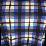 a.gain Blue Plaid Raglan Long Sleeve Shirt, Small Photo 2