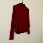 Double Zero High Neck Burgundy Blouse Photo 5