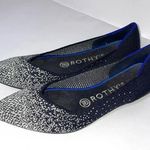 Rothy's Retired Limited Edition Slate Sparkly Metallic The Point Flats Size 7 Photo 0