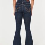 Hollister Women's Dark Blue Flared Jeans Photo 3