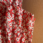 Lucky Brand Red Floral Short Sleeve Top small Photo 1