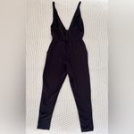 Blue Life  V-Neck Straight Leg Romper - Black - XS Photo 3
