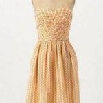 Anthropologie Vanessa Virginia strapless chain sweetheart summer dress size 2 Photo 0