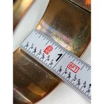 Vintage SKU 048 Animal Print Gold Tone Leopard Pattern Wide Bangle Bracelet Photo 6