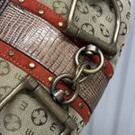 Mondani. Brown and Tan Designer Shoulder Bag Photo 8