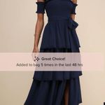 Lulus Navy Blue Tiered Maxi Dress Photo 0