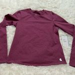 Calme Tee Long Sleeve Space Dye Color: Dust Berry Size M NWT Purple Size M Photo 0