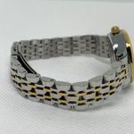 Taxau women classic date watch silver gold tone 34mm round quartz 7.5” running Photo 5