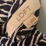 Loft Collarless 1/4 Button Long Sleeve Blouse Photo 8