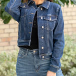 Judy Blue  Classic Dark Wash Denim Jacket Women’s Plus Size 1X Photo 0