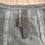 XCVI Gray Ruched V-Neck Short Sleeve Dress Size Small Photo 8