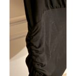 Boston Proper  Black Ruched Short Sleeve Top Womens‎ Size M Casual Photo 2