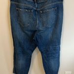Torrid  High Rise Straight Ripped Knees Fray Hem Jeans Photo 2
