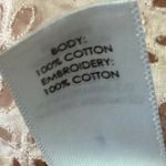 Unsubscribed Pink Eyelet Embroidered Sleeveless Ruffles Peplum Button Tank Top 4 Photo 4