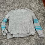 Aerie  grey and blue sweater size xs Photo 0