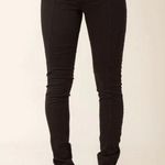 PRAIRIE UNDERGROUND DENIM GIRDLE LEGGINGS JEANS BLACK FRONT ZIPPER STRETCH XS Photo 0