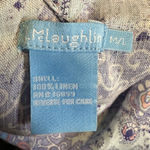 J. McLaughlin  Redondo Blue 100% Linen Poncho Caftan Mandala Medium/Large M L Photo 7