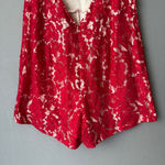 Missguided  sz M red lace halter romper‎ Photo 6