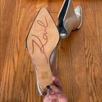 Karl Lagerfeld  PARIS Cyron Leather‎ Stiletto Booties Silver 8.5 Photo 11