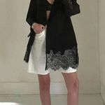 Chico's Black Label by Chico’s Lace Trim Blazer Jacket Size 3 Black Photo 2