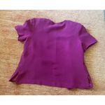 Shomi Vintage Silk Lined Short Sleeve Button Up Women’s Pink Jacket Size 14 Photo 9