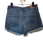American Eagle Blue Cuffed Trim Basic Casual Denim Jean Shorts Women Sz 0 Photo 1