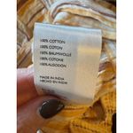 Anthropologie ‎ Shirt Women Ivory Striped Cotton Batwing Sleeve Tie Front Blouse Photo 11