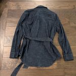New with Tags Level99 Emma Belted Denim Shacket Sz M Blue Size M Photo 7