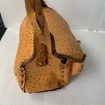 Handmade Bohemian Ostrich Leather Shoulder Bag Black Photo 7