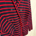 Talbots  Striped Large Petite Double-Breasted Jacket Nautical Preppy‎ Twee Posh Photo 1