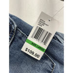 Habitual Womans Knee Length Dress Large Blue Denim Long Sleeve Full Snap Pockets Photo 3