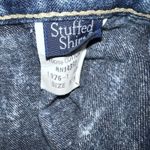 Vintage 90s Stuffed Shirt Acid Washed Denim Blue Jean Skirt Size 5 6 Button Up Photo 3