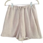SABO Cream Waffle Knit High Waisted Shorts Women’s Size 2 Photo 1