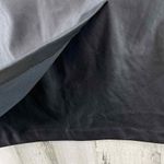 Bar III Non Leather Vegan Skirt Womens XS Black Cross Front Lined Stretch Waist Photo 3