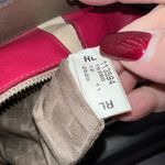 Furla  Vintage‎ Canvas And Hot Pink with Silver Snake Embossed Shoulder Strap Bag Photo 15