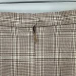Gap Brown Plaid Cotton Blend Stretch Knee Length Casual A-Line Skirt Size 4 Photo 2