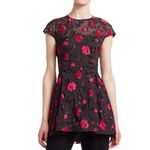 LELA ROSE
Cap Sleeve Rose Peplum Top Size 4 Photo 39