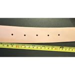 Amsterdam Heritage Luxe 80 US Medium Pink Rhinestone Italian Leather Belt Preppy Photo 7